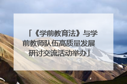 《学前教育法》与学前教师队伍高质量发展研讨交流活动举办