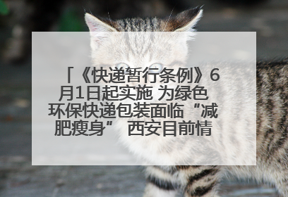《快递暂行条例》6月1日起实施 为绿色环保快递包装面临“减肥瘦身” 西安目前情况如何？记者探访