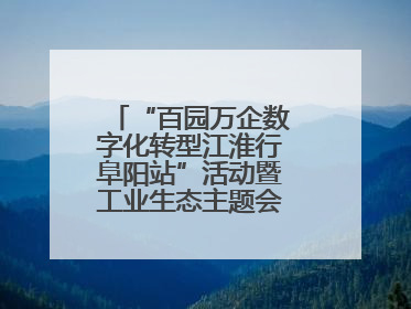 “百园万企数字化转型江淮行阜阳站”活动暨工业生态主题会议成功举办