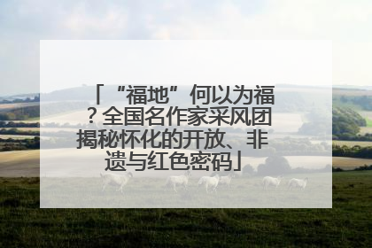 “福地”何以为福？全国名作家采风团揭秘怀化的开放、非遗与红色密码