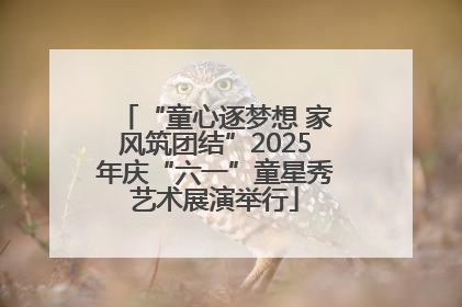 “童心逐梦想 家风筑团结”2025年庆“六一”童星秀艺术展演举行