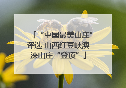 “中国最美山庄”评选 山西红豆峡澳涞山庄“登顶”