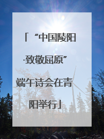 “中国陵阳·致敬屈原”端午诗会在青阳举行