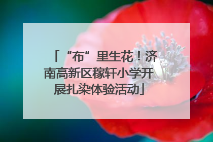 “布”里生花！济南高新区稼轩小学开展扎染体验活动