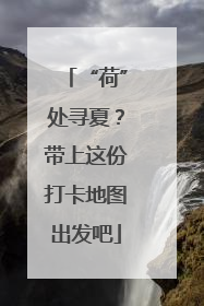 “荷”处寻夏？带上这份打卡地图出发吧