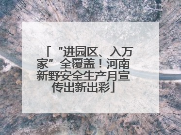 “进园区、入万家”全覆盖！河南新野安全生产月宣传出新出彩