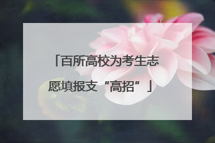 百所高校为考生志愿填报支“高招”