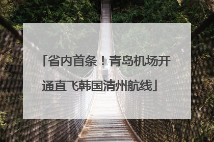 省内首条！青岛机场开通直飞韩国清州航线