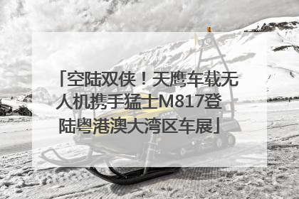 空陆双侠！天鹰车载无人机携手猛士M817登陆粤港澳大湾区车展