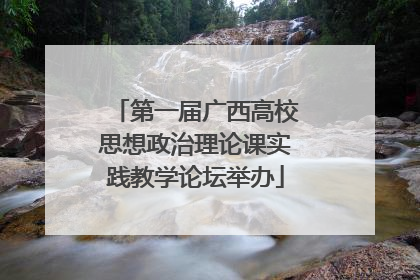 第一届广西高校思想政治理论课实践教学论坛举办