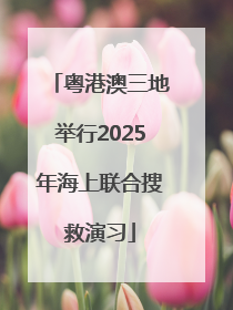粤港澳三地举行2025年海上联合搜救演习