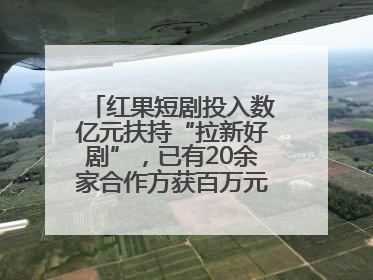 红果短剧投入数亿元扶持“拉新好剧”，已有20余家合作方获百万元额外激励