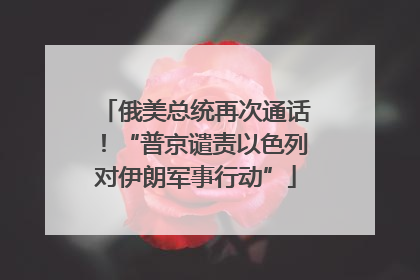 俄美总统再次通话！“普京谴责以色列对伊朗军事行动”