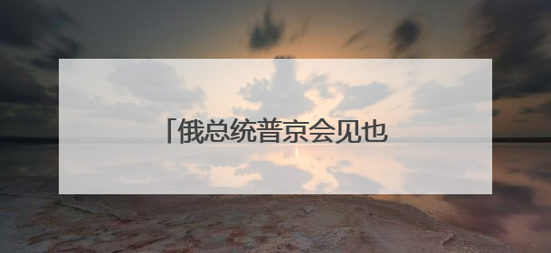 俄总统普京会见也门领导人 将讨论政治及地区热点议题