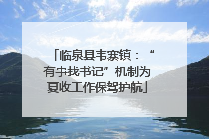 临泉县韦寨镇：“有事找书记”机制为夏收工作保驾护航