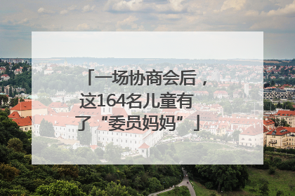 一场协商会后，这164名儿童有了“委员妈妈”