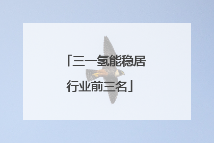 三一氢能稳居行业前三名