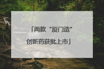 两款“厦门造”创新药获批上市