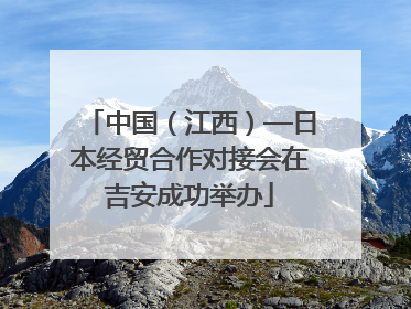 中国（江西）—日本经贸合作对接会在吉安成功举办