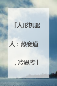人形机器人：热赛道，冷思考