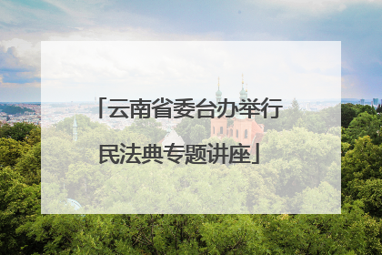 云南省委台办举行民法典专题讲座