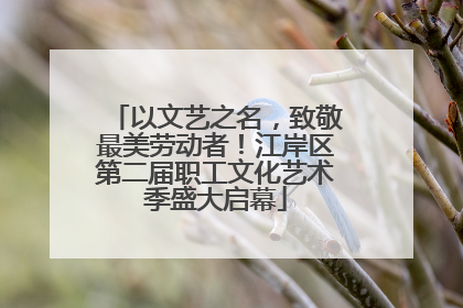 以文艺之名，致敬最美劳动者！江岸区第二届职工文化艺术季盛大启幕
