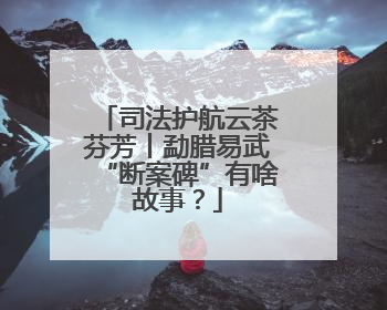 司法护航云茶芬芳丨勐腊易武“断案碑”有啥故事？