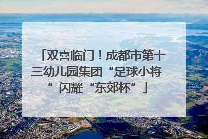 双喜临门！成都市第十三幼儿园集团“足球小将”闪耀“东郊杯”