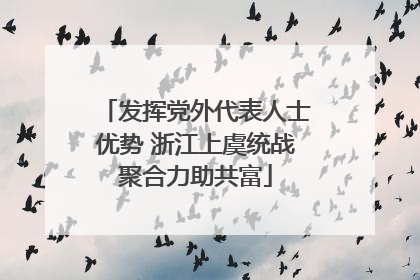 发挥党外代表人士优势 浙江上虞统战聚合力助共富