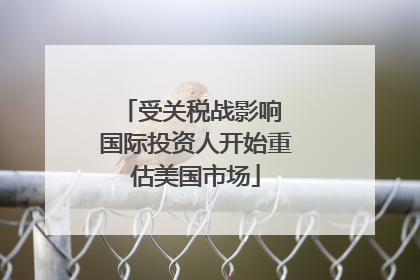 受关税战影响 国际投资人开始重估美国市场