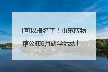 可以报名了！山东博物馆公布6月研学活动