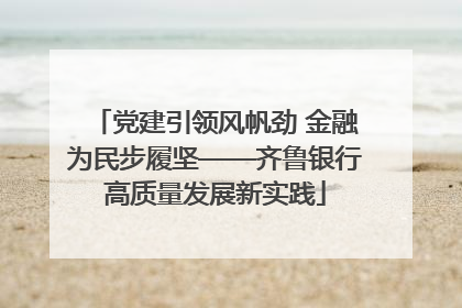 党建引领风帆劲 金融为民步履坚——齐鲁银行高质量发展新实践