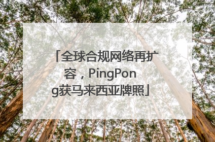 全球合规网络再扩容，PingPong获马来西亚牌照