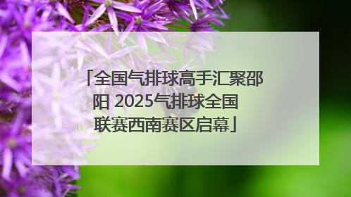 全国气排球高手汇聚邵阳 2025气排球全国联赛西南赛区启幕