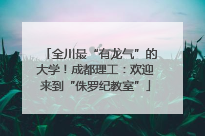 全川最“有龙气”的大学！成都理工：欢迎来到“侏罗纪教室”