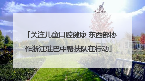 关注儿童口腔健康 东西部协作浙江驻巴中帮扶队在行动