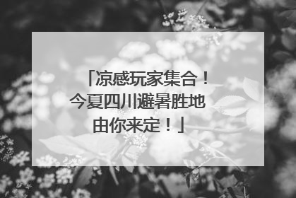 凉感玩家集合！今夏四川避暑胜地由你来定！