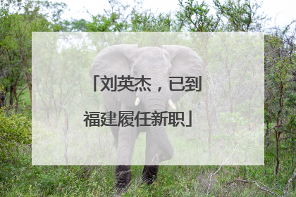 刘英杰，已到福建履任新职