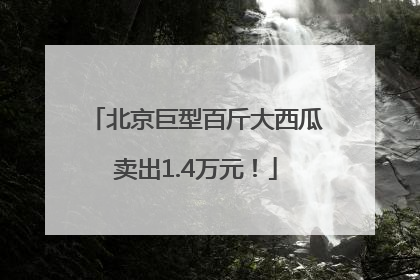 北京巨型百斤大西瓜卖出1.4万元！