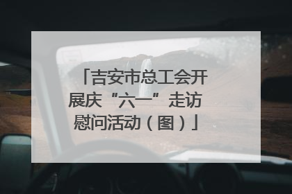 吉安市总工会开展庆“六一”走访慰问活动（图）