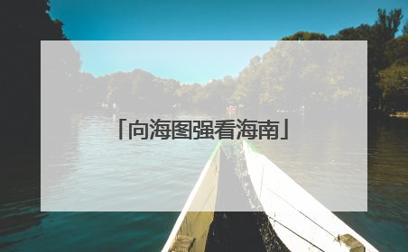 向海图强看海南