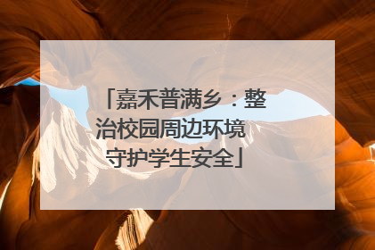 嘉禾普满乡：整治校园周边环境 守护学生安全