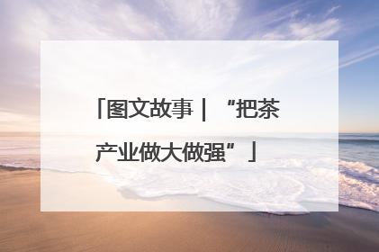 图文故事｜“把茶产业做大做强”