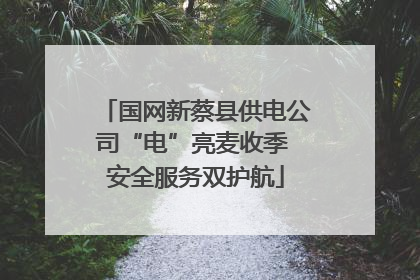 国网新蔡县供电公司“电”亮麦收季 安全服务双护航