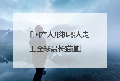 国产人形机器人走上全球最长猫道
