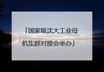 国家级沈大工业母机集群对接会举办