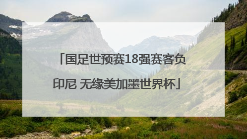 国足世预赛18强赛客负印尼 无缘美加墨世界杯
