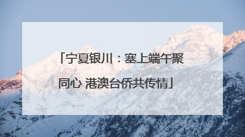 宁夏银川：塞上端午聚同心 港澳台侨共传情