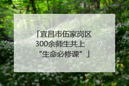 宜昌市伍家岗区300余师生共上“生命必修课”