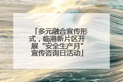 多元融合宣传形式，临港新片区开展“安全生产月”宣传咨询日活动